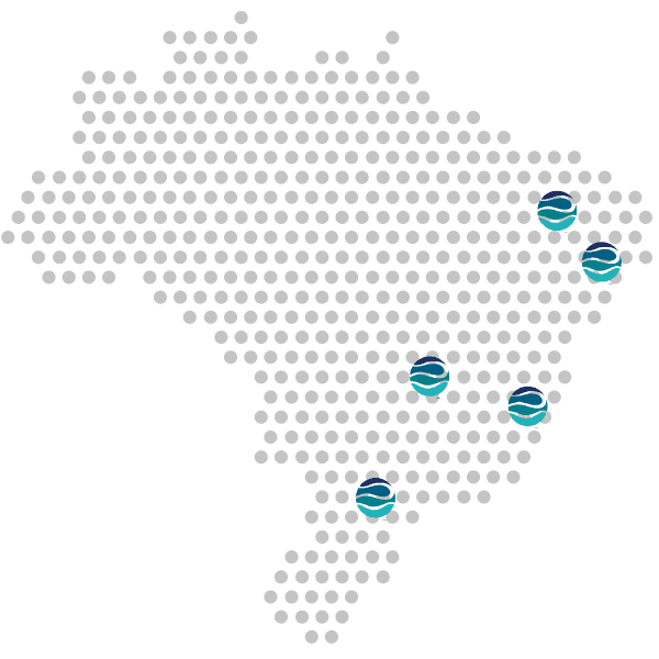 Mapa de ativos Paraty Energia no Brasil